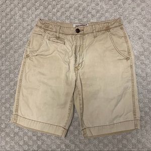 Arizona Jean Co. tan flat front shorts